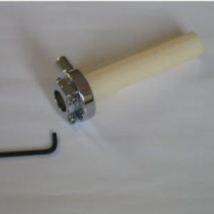 Puño de Gas universal custom aluminio doble salida