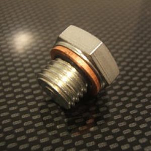Tornillo OSSA para vaciado de aceite de cárter m12, con junta, sin imán