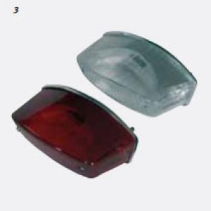 Cristal recambio piloto trasero transparente, blanco o rojo adaptable a DERBI SENDA, YAMAMAHA TZR, APRILIA