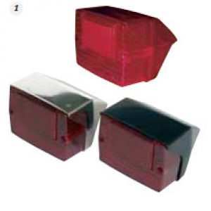 Piloto Ciclomotor 1 o 2 luces base negra o roja adaptable a DERBI VARIANT, FDX …