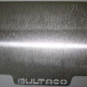 Placa portanúmeros en aluminio Bultaco