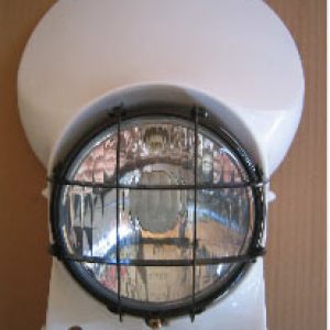 Portafaro Montesa H6/H7 con faro y rejilla negra (homologado)