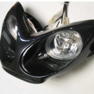 Portafaros YAMAHA AEROX en carbono ( HOMOLOGADO)