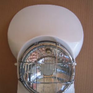 Portafaro Montesa H6/H7 con faro y rejilla cromada (homologado)