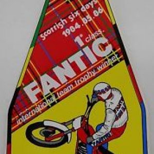 FANTIC MOTOR Trial team trophy scottish six days 1986 Sticker