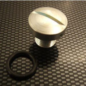 Tornillo respiradero del carter BULTACO en Aluminio y junta  – Ranura larga