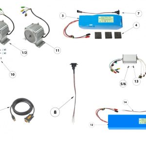 ME012-17  MOTOR 48 V 600 W WP  GASGAS