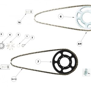 ME41991TT-CKJ-1  CASQUILLO PIÃ‘ON 2 LARGO  GASGAS