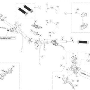 P.12  CTO.BRIDA PRO RACING MANILLAR VAR.  GASGAS
