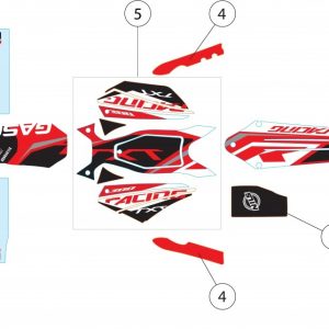 P.10  KIT ADH.COMP.TRIAL RACING 2019  GASGAS