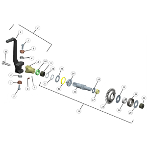 P.1   T30C001701 Pedal Arranque JOTAGAS