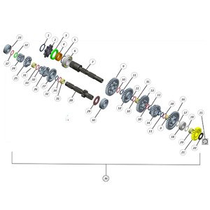 P.38   T30M001838 PiÃ±on Salida 125Cc JOTAGAS