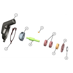 P.5   T30M002105 Chaveta Eje PiÃ±Ã³n Bomba Agua JOTAGAS