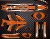 SCORPA SY250R  04-12 Trial Kit Decals Naranja