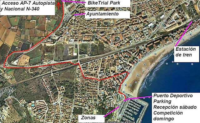 Mapa Bike-Trial Torredembarra