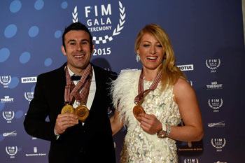 2015 FIM Gala Ceremony Toni Bou Emma Bristow